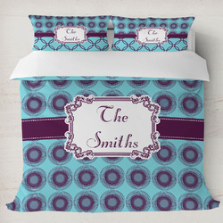 Concentric Circles Duvet Cover Set - King (Personalized)