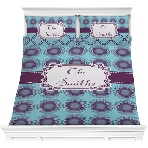 Custom Concentric Circles Comforter Set - Full / Queen (Personalized)