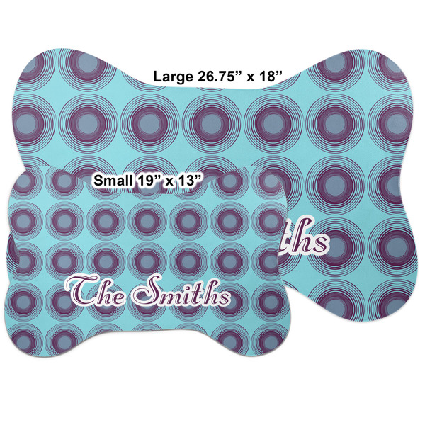 Concentric Circles Bone Shaped Mat Comparison