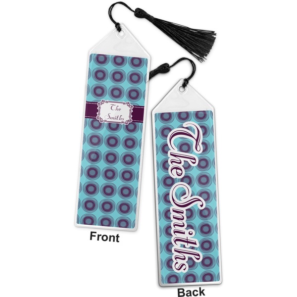 Concentric Circles Bookmark with tassel - Front and Back