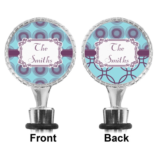 Concentric Circles Bottle Stopper - Front and Back