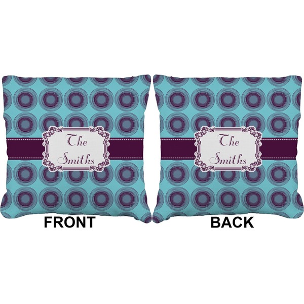 Concentric Circles Burlap Pillow Approval