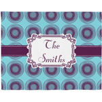 Concentric Circles Woven Fabric Placemat - Twill w/ Name or Text