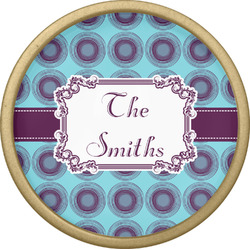 Concentric Circles Cabinet Knob - Gold (Personalized)