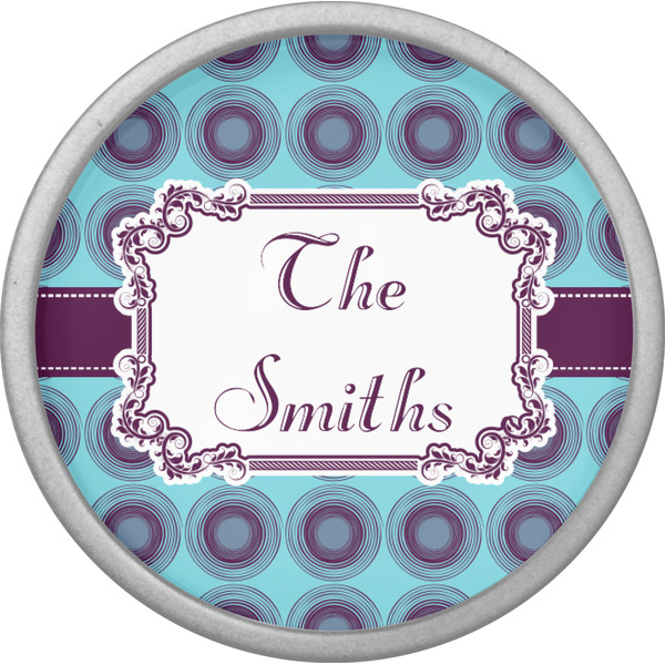 Concentric Circles Cabinet Knob - Nickel - Front