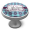 Concentric Circles Cabinet Knob - Nickel - Side