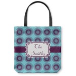Concentric Circles Canvas Tote Bag - Large - 18"x18" (Personalized)