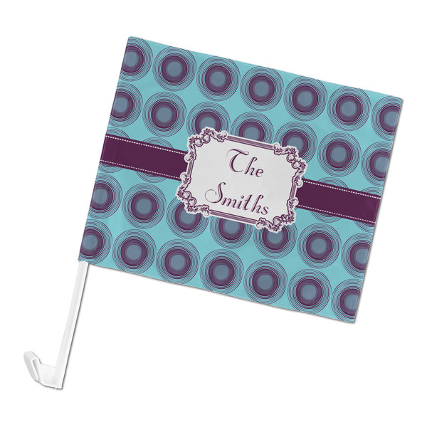 Custom Concentric Circles Car Flag - Large (Personalized)