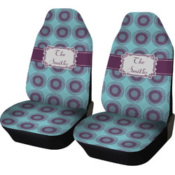 Concentric Circles Car Seat Covers (Set of Two) (Personalized)