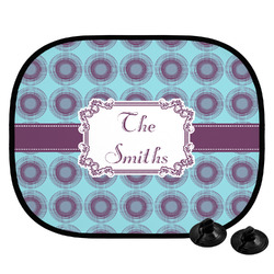 Concentric Circles Car Side Window Sun Shade (Personalized)