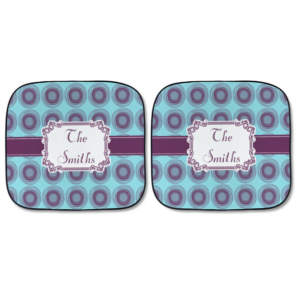 Concentric Circles Car Sun Shades - FRONT