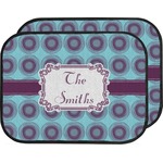 Concentric Circles Car Floor Mats (Back Seat) (Personalized)