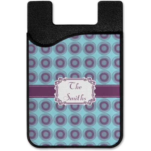 Concentric Circles Cell Phone Credit Card Holder