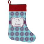 Concentric Circles Holiday Stocking w/ Name or Text