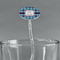 Concentric Circles Clear Plastic 7" Stir Stick - Oval - Main
