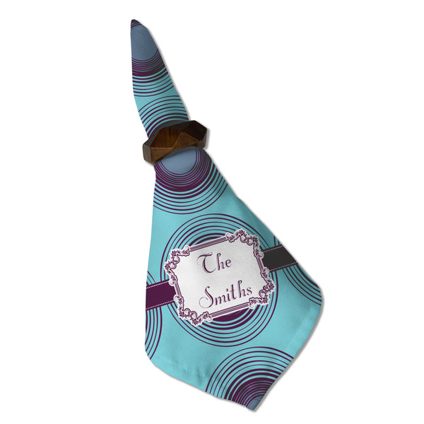 Concentric Circles Cloth Napkins - Personalized Dinner (Folded in Ring) (MAIN)