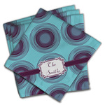 Concentric Circles Cloth Napkins (Set of 4) (Personalized)