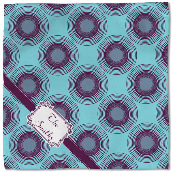 Concentric Circles Cloth Napkins - Personalized Lunch (Single Full Open)