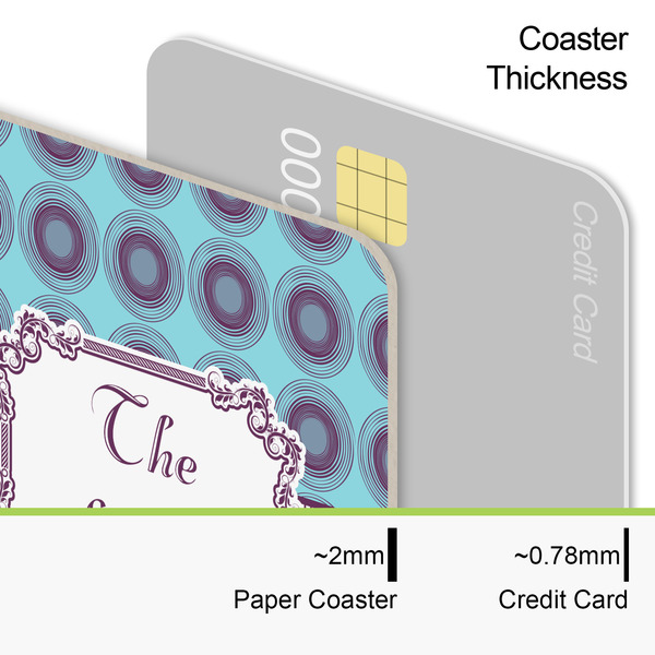Concentric Circles Coaster Thickness