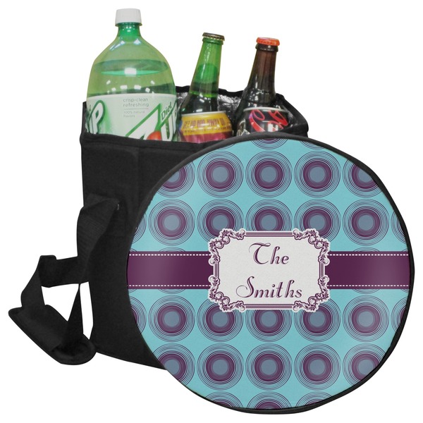 Custom Concentric Circles Collapsible Cooler & Seat (Personalized)