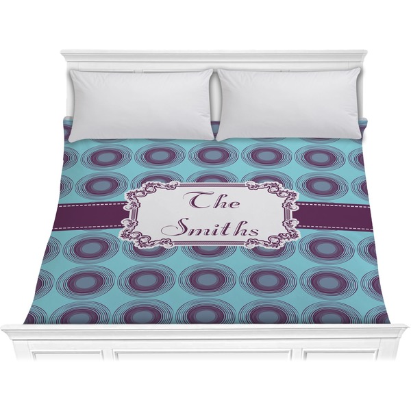 Custom Concentric Circles Comforter - King (Personalized)