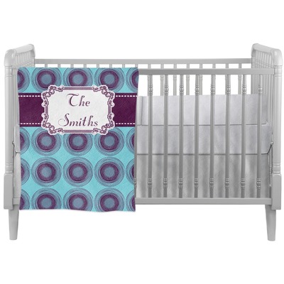 Concentric Circles Crib Comforter / Quilt (Personalized)