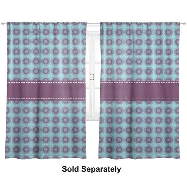 Custom Concentric Circles Curtain Panel - Custom Size