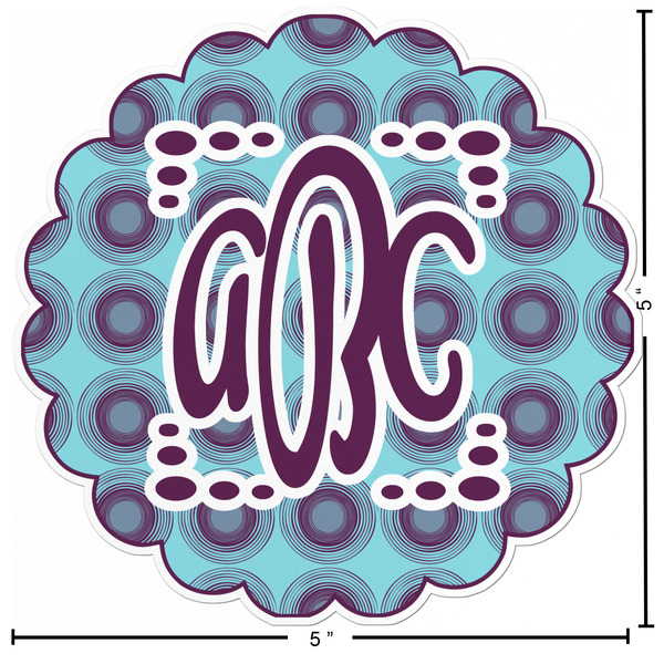 Concentric Circles Custom Shape Iron On Patches - L - APPROVAL