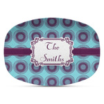 Concentric Circles Plastic Platter - Microwave & Oven Safe Composite Polymer (Personalized)