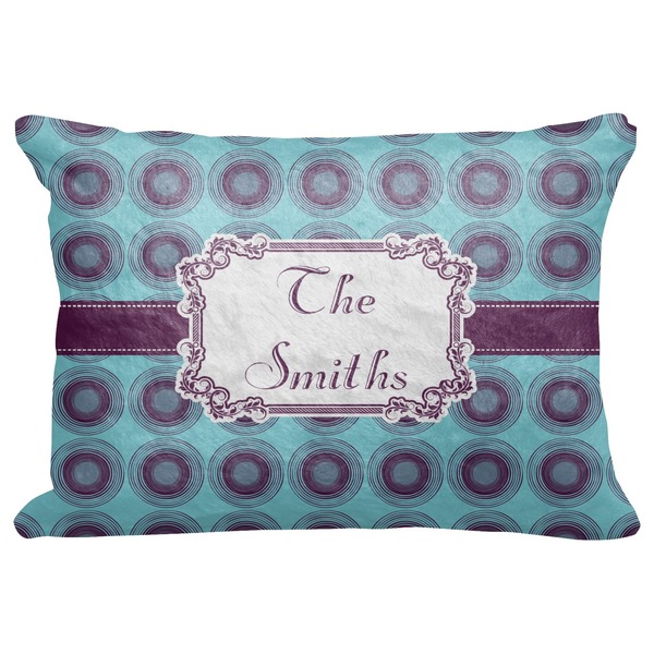 Custom Concentric Circles Decorative Baby Pillowcase - 16"x12" (Personalized)