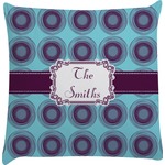 Concentric Circles Decorative Pillow Case (Personalized)