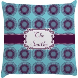Concentric Circles Decorative Pillow Case (Personalized)