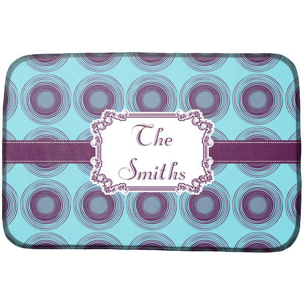 Custom Concentric Circles Dish Drying Mat (Personalized)