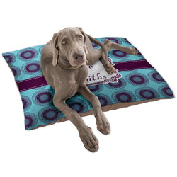 Concentric Circles Dog Bed - Large w/ Name or Text