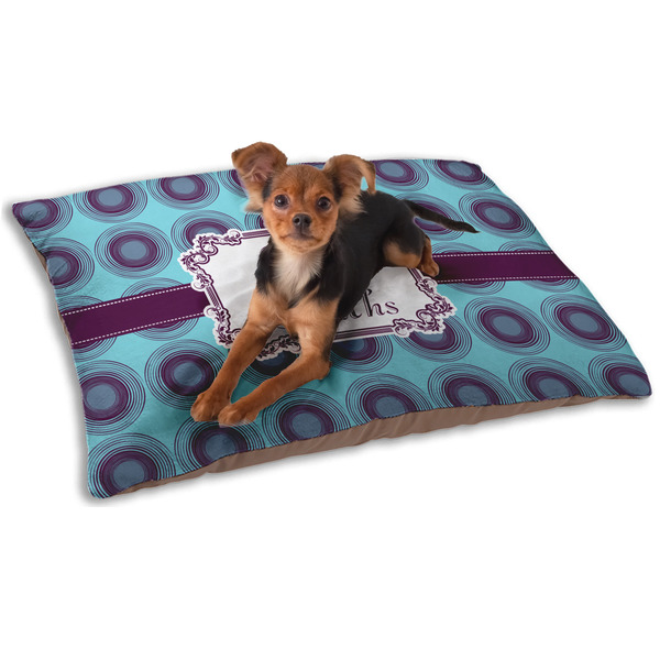 Custom Concentric Circles Dog Bed - Small w/ Name or Text
