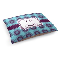Concentric Circles Dog Bed - Medium w/ Name or Text
