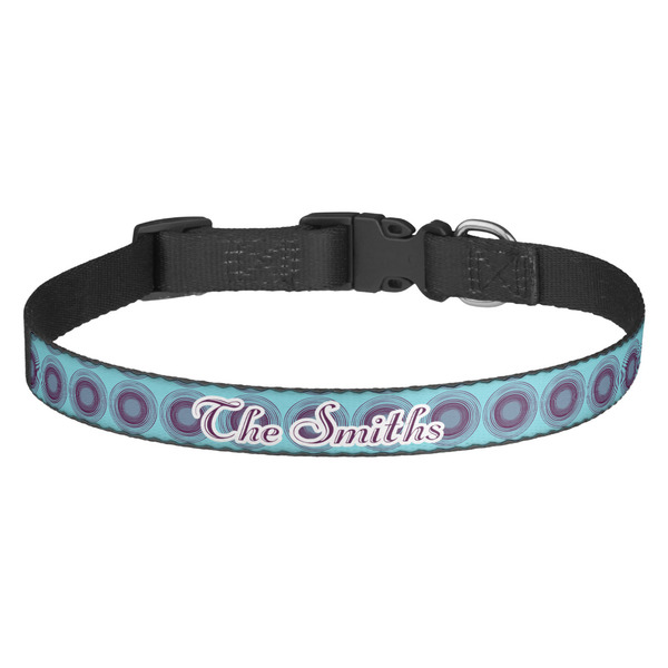 Custom Concentric Circles Dog Collar (Personalized)
