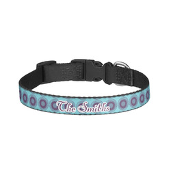 Concentric Circles Dog Collar - Small (Personalized)