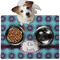 Concentric Circles Dog Food Mat - Medium LIFESTYLE