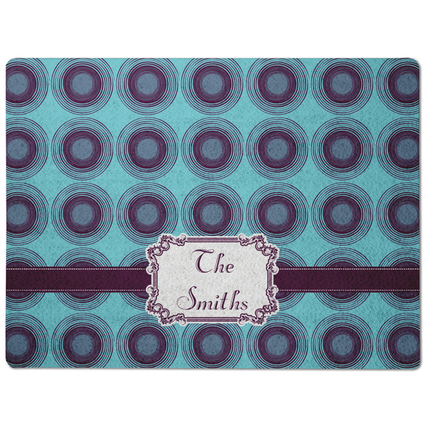 Concentric Circles Dog Food Mat - Medium without bowls