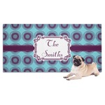 Concentric Circles Dog Towel (Personalized)