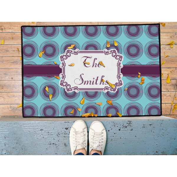 Concentric Circles Door Mat - LIFESTYLE (Med)