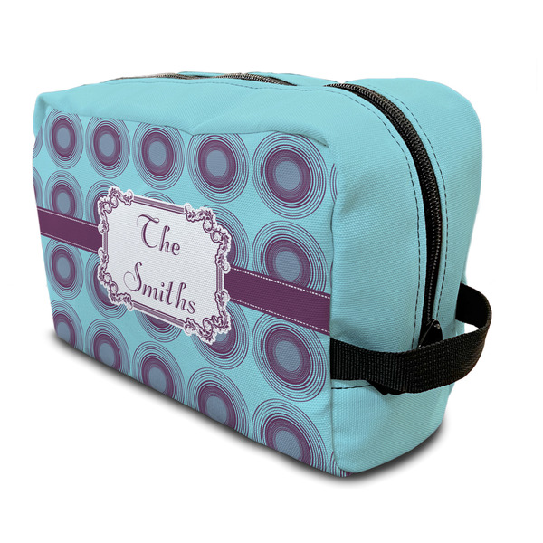 Custom Concentric Circles Toiletry Bag / Dopp Kit (Personalized)