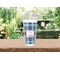 Concentric Circles Double Wall Tumbler with Straw Lifestyle
