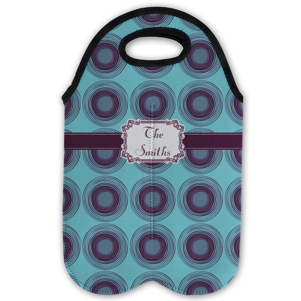Concentric Circles Double Wine Tote - Flat (new)