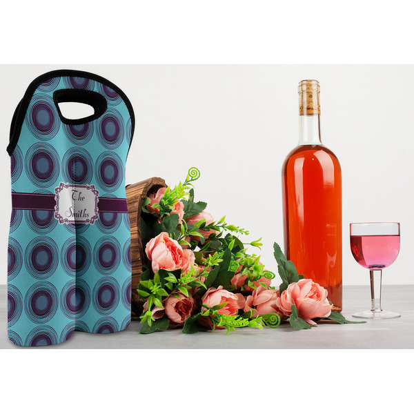 Concentric Circles Double Wine Tote - LIFESTYLE (new)