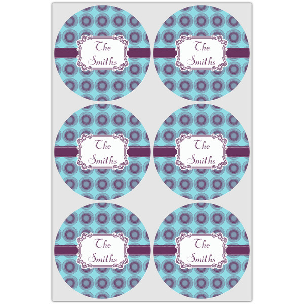 Concentric Circles Drink Topper - XLarge - Set of 6