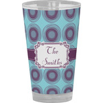 Concentric Circles Pint Glass - Full Color (Personalized)
