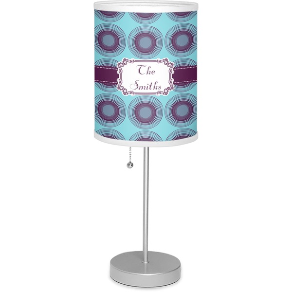 Custom Concentric Circles 7" Drum Lamp with Shade (Personalized)