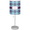 Concentric Circles Drum Lampshade with base included